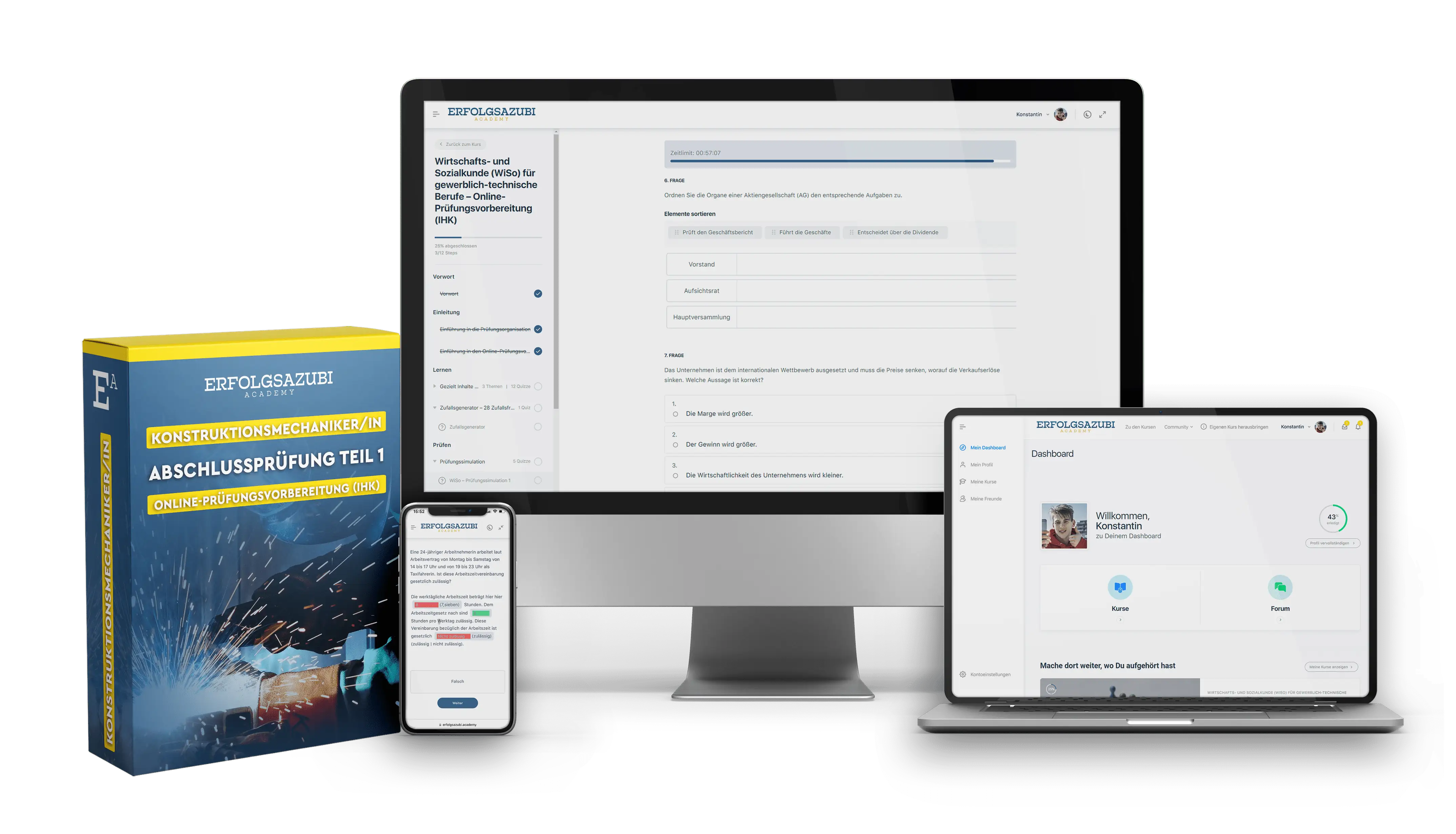 Konstruktionsmechaniker Abschlussprüfung Teil 1 – Online-Prüfungsvorbereitung (IHK) – ErfolgsAzubi Academy Konstruktionsmechaniker Abschlussprüfung Teil 1 – Online-prüfungsvorbereitung (ihk)