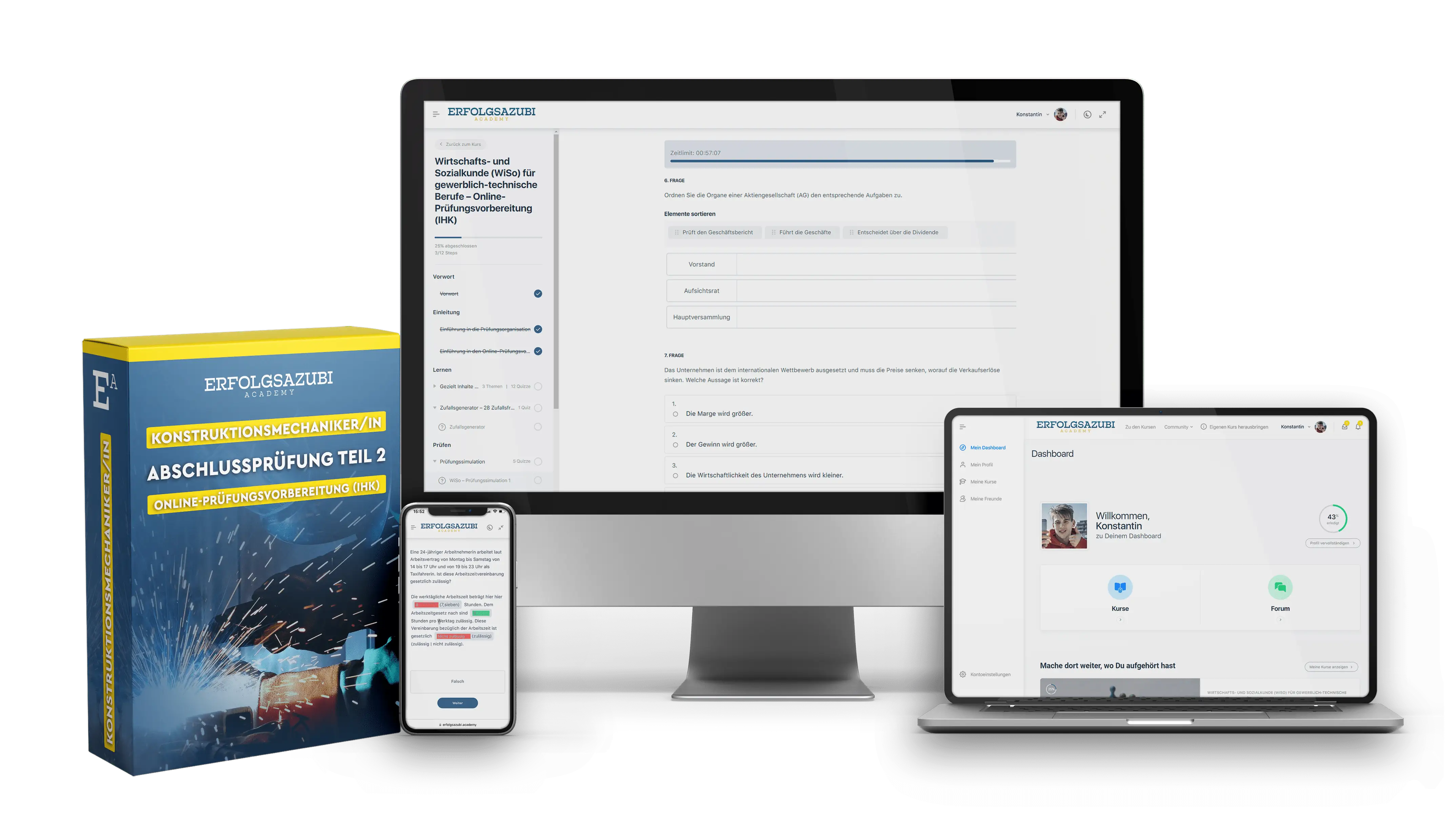 Konstruktionsmechaniker Abschlussprüfung Teil 2 – Online-Prüfungsvorbereitung (IHK) – ErfolgsAzubi Academy Konstruktionsmechaniker Abschlussprüfung Teil 2 – Online-prüfungsvorbereitung (ihk)