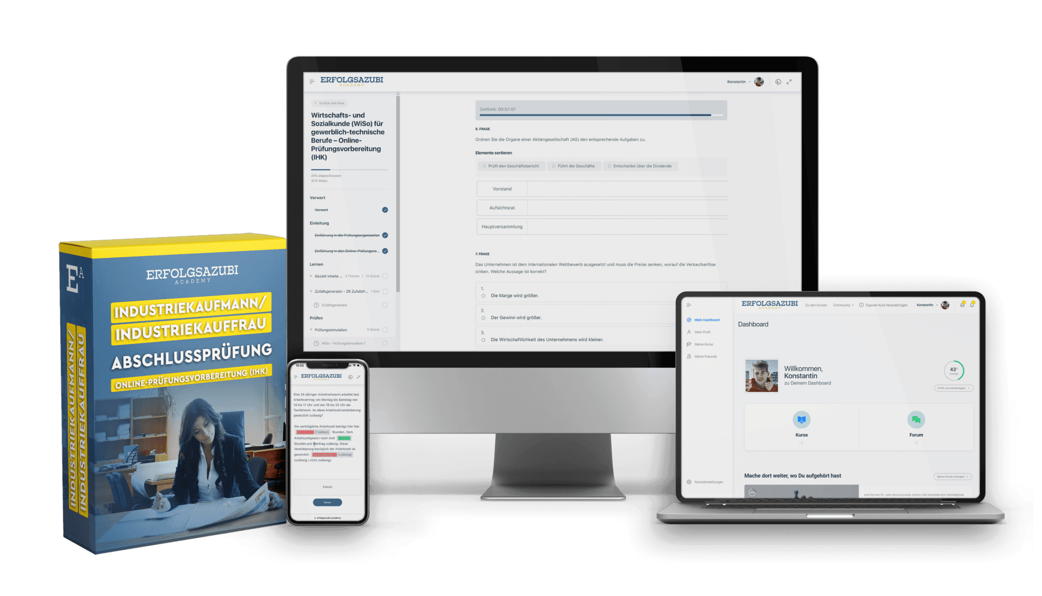 Prüfungsvorbereitung Industriekaufmann ErfolgsAzubi Academy